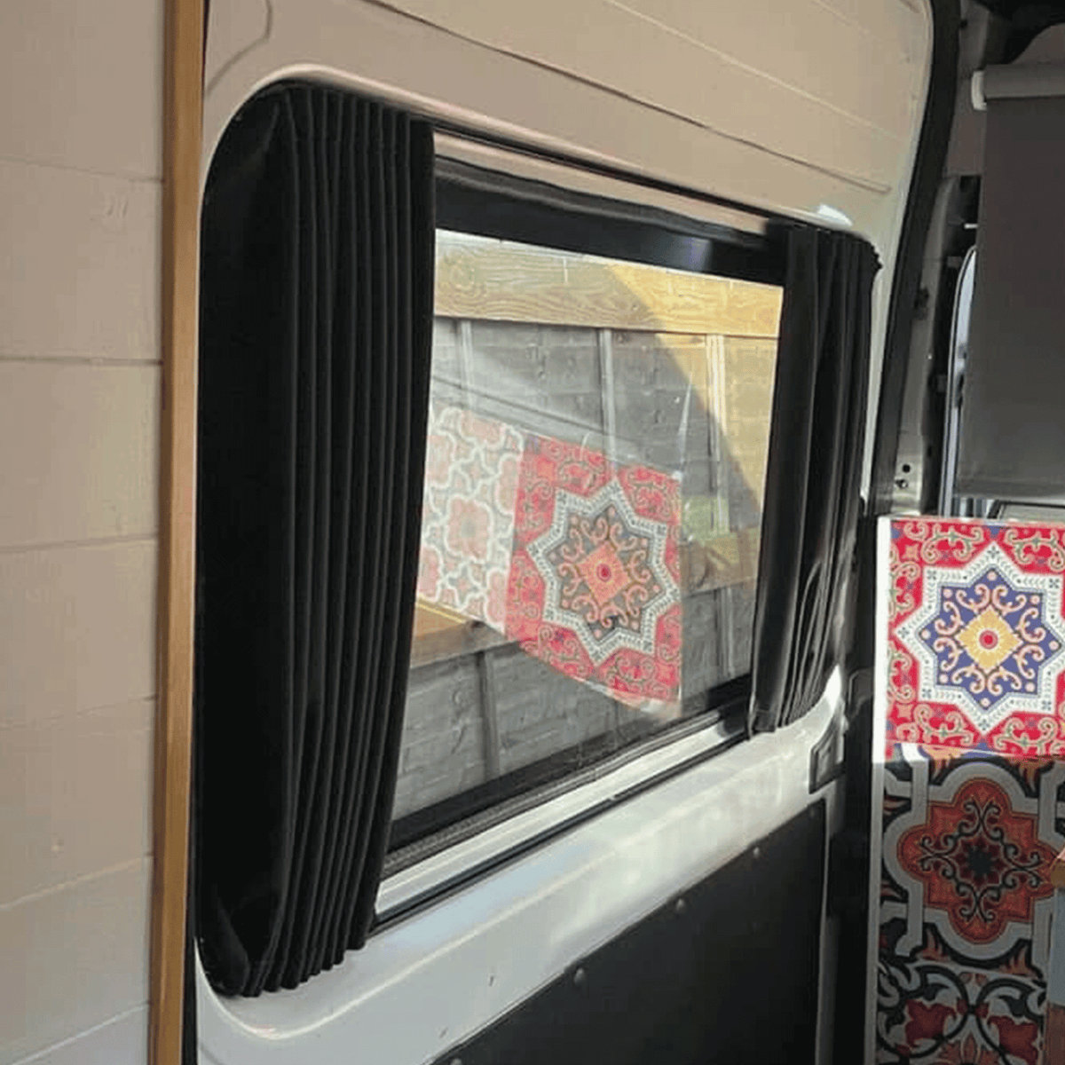 For Fiat Ducato / Ram ProMaster Camper 1 x Side Window Curtain Kit | Van-X