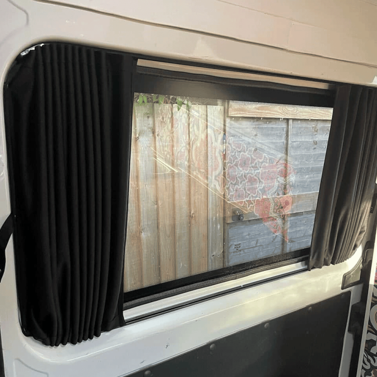 For MAN TGE / NEW Crafter Blackout Camper Curtains Black/Black - Create Your Own Bundle | Van-X