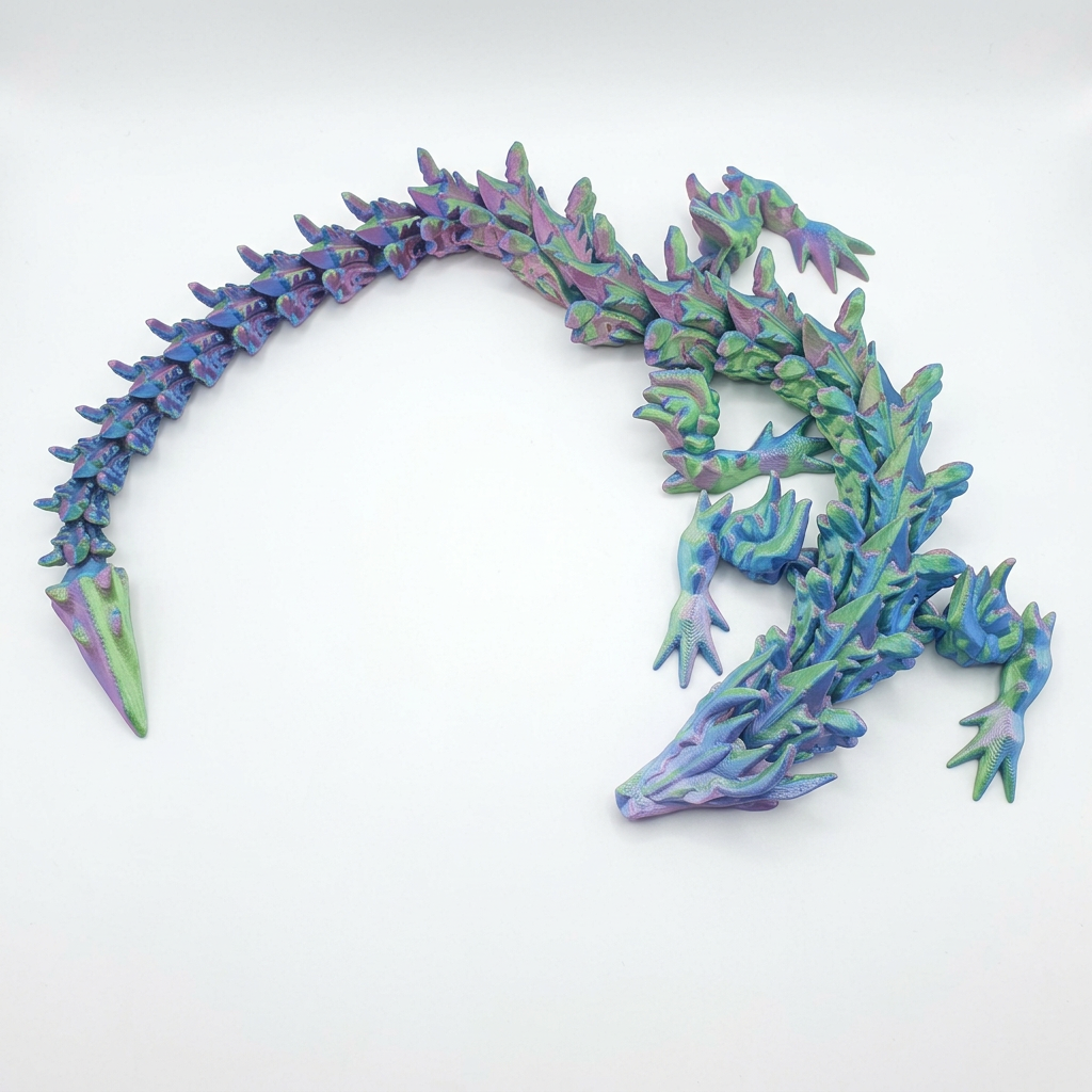 3D Printed Articulated Crystal Dragon