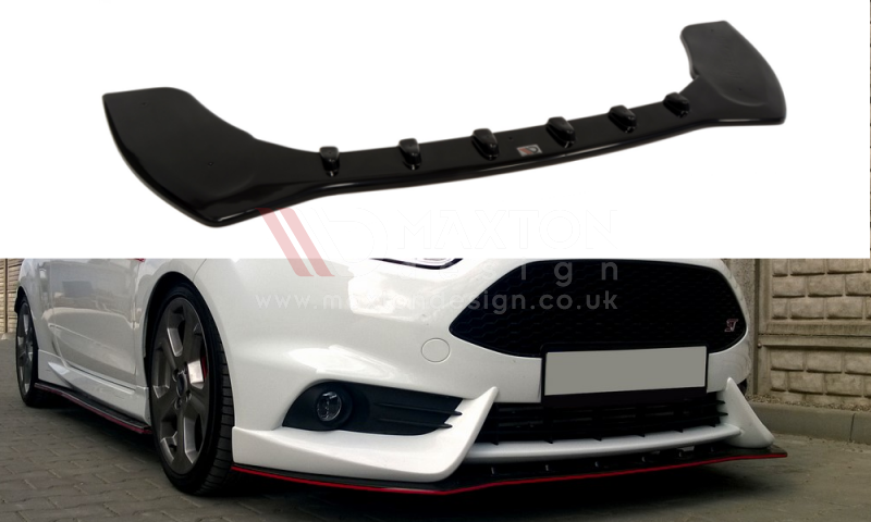 Maxton Design - Aftermarket  FRONT SPLITTER FIESTA MK7 ST FACELIFT 2013-UP (FIT MAXTON FRONT BUMPER)