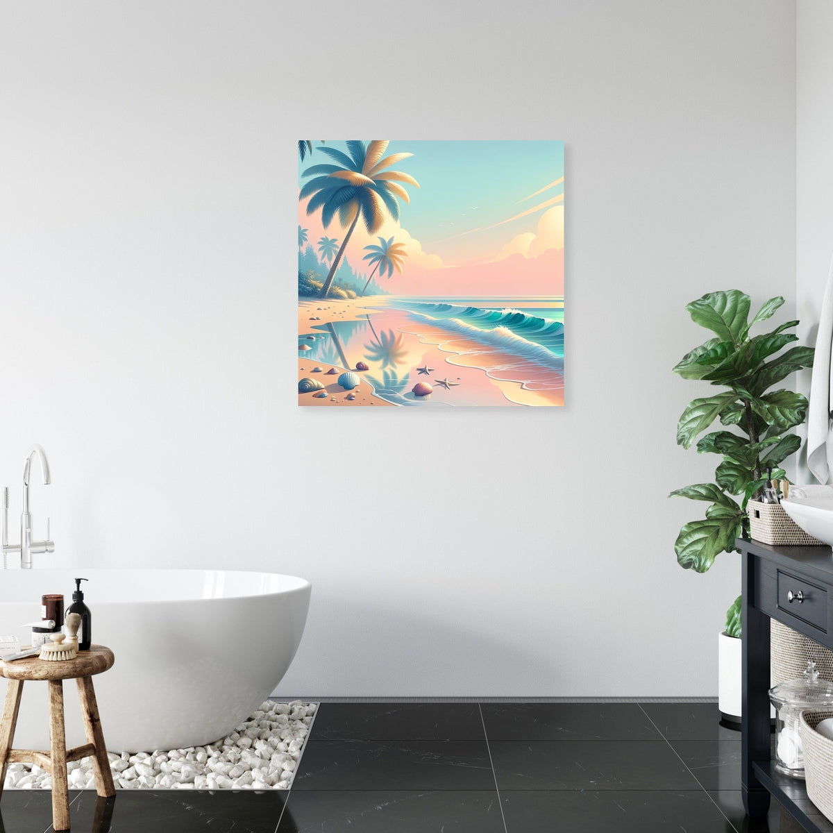 Tropical Beach Escape Canvas