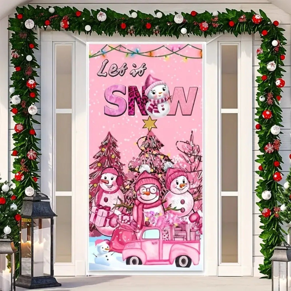 Christmas Curtain Decoration Hanging Cloth Background