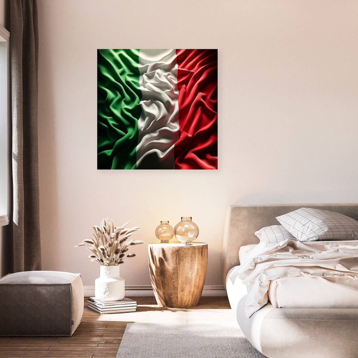 Italian Flag Resonance Canvas