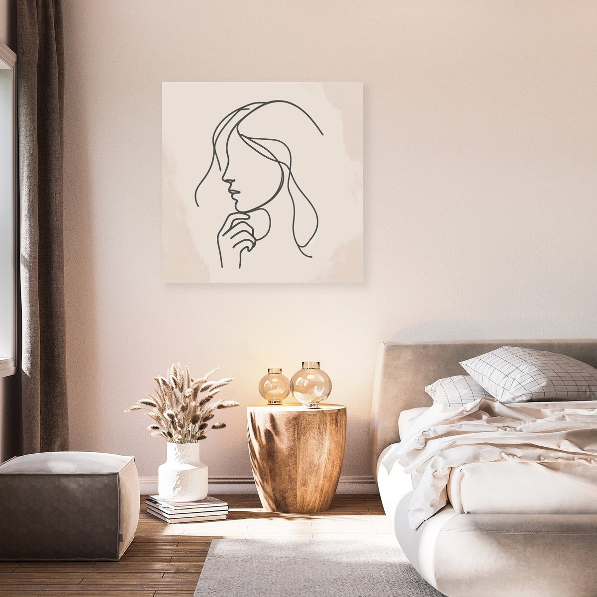 Thoughtful Contours Canvas