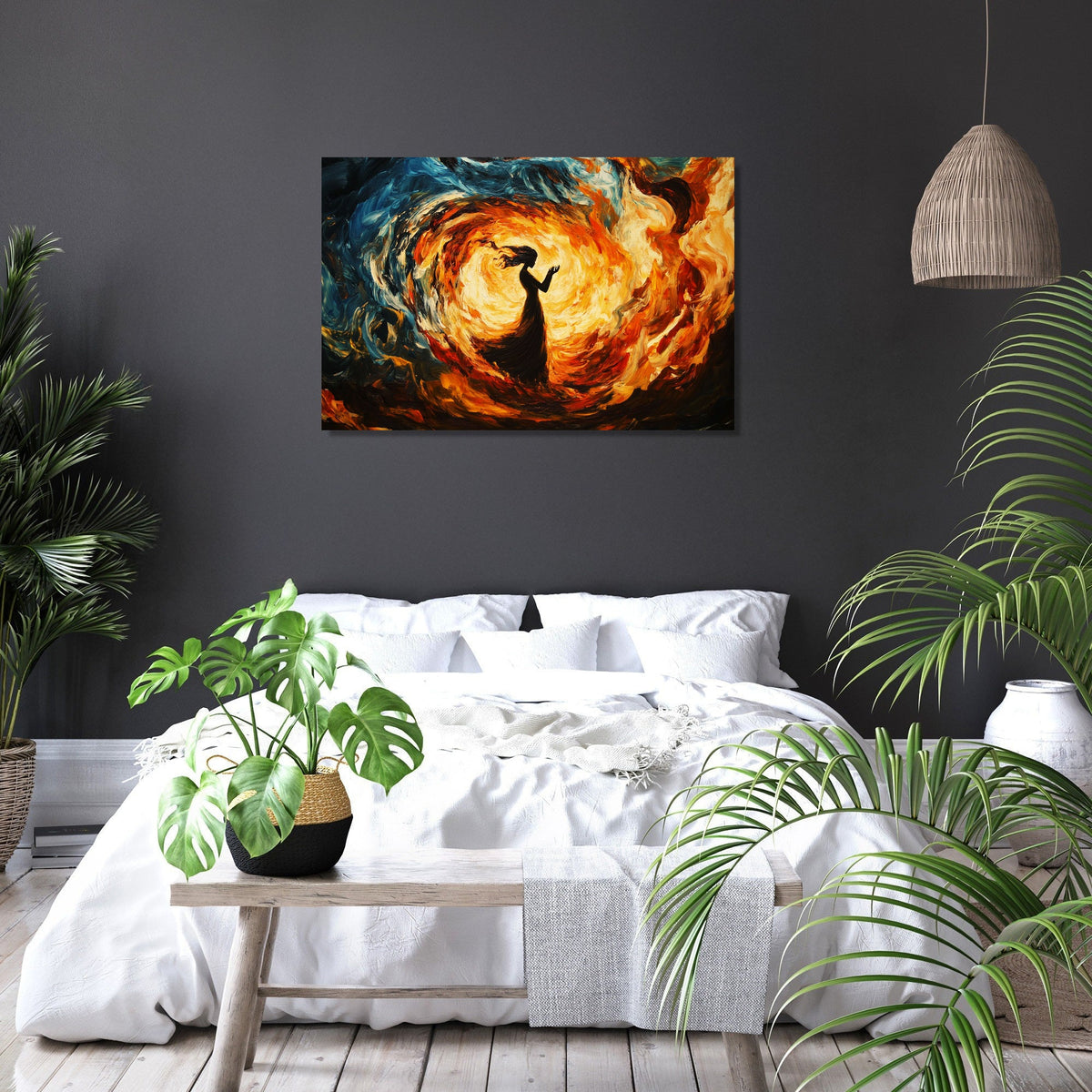 Flame Embrace Canvas