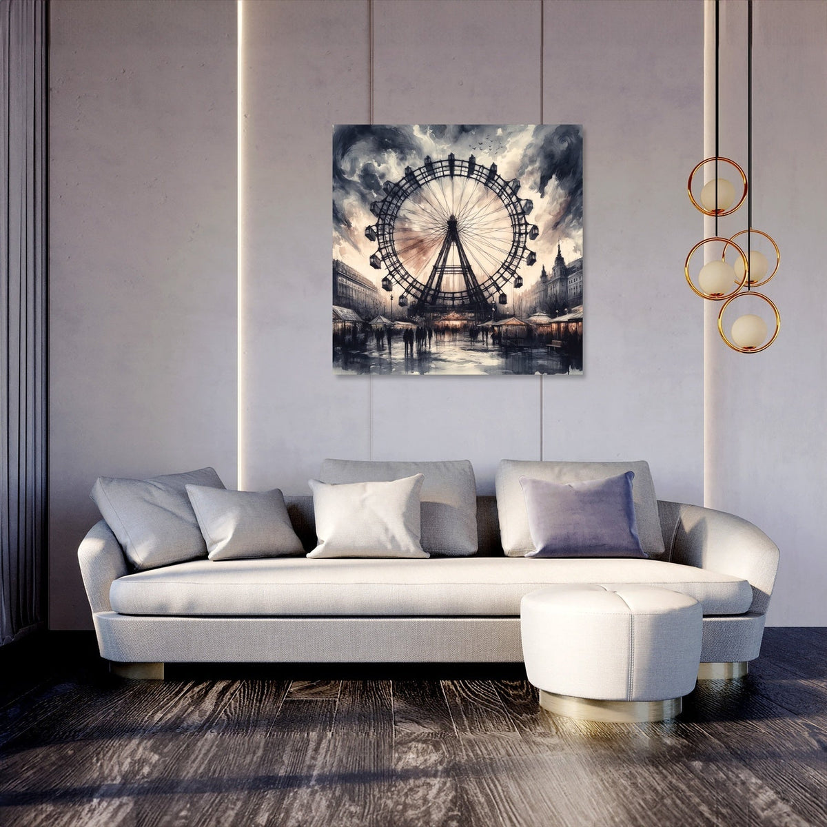 Vienna Ferris Wheel Emotions Canvas