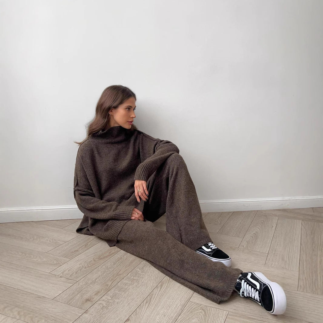 Fashionable With Side-slit Sweaters Women's Suit