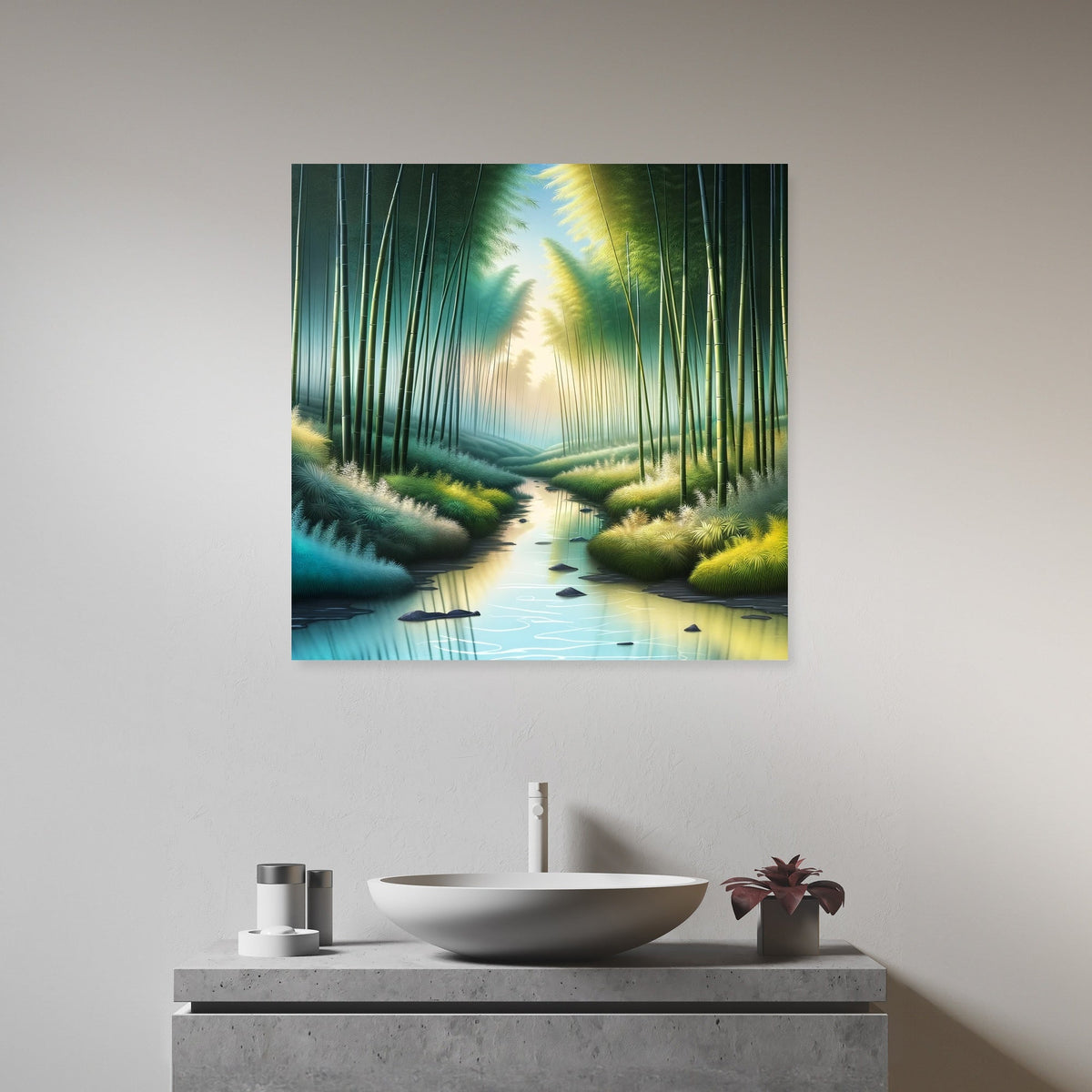 Bamboo Grove Serenity Canvas