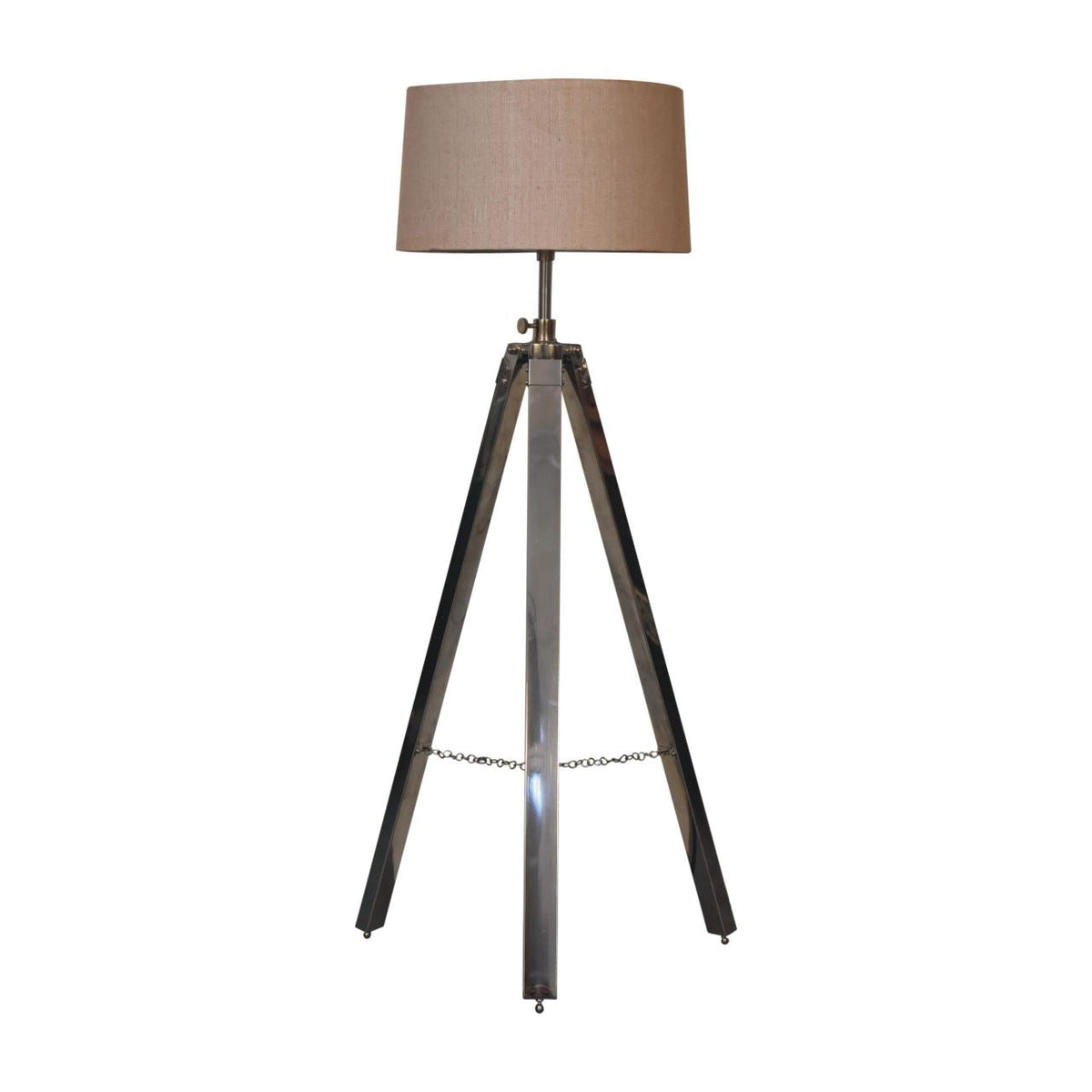 Artisan Chrome Tripod Floor Lamp