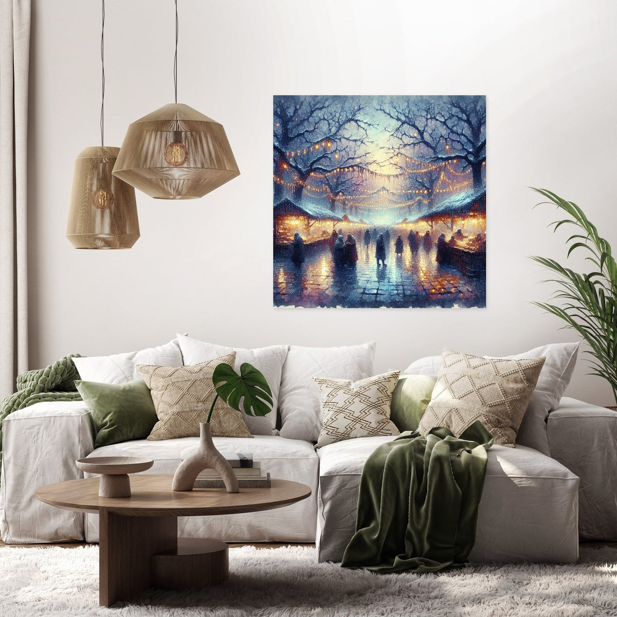 Chilly Evening Festivity Canvas