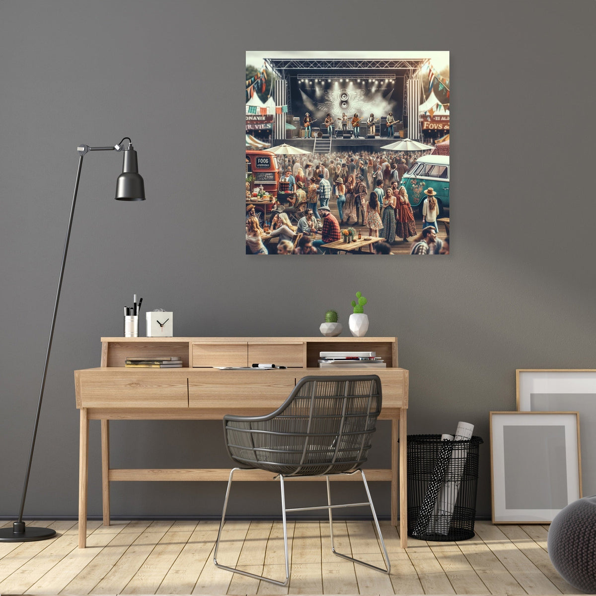 Outdoor Rock Festival Canvas