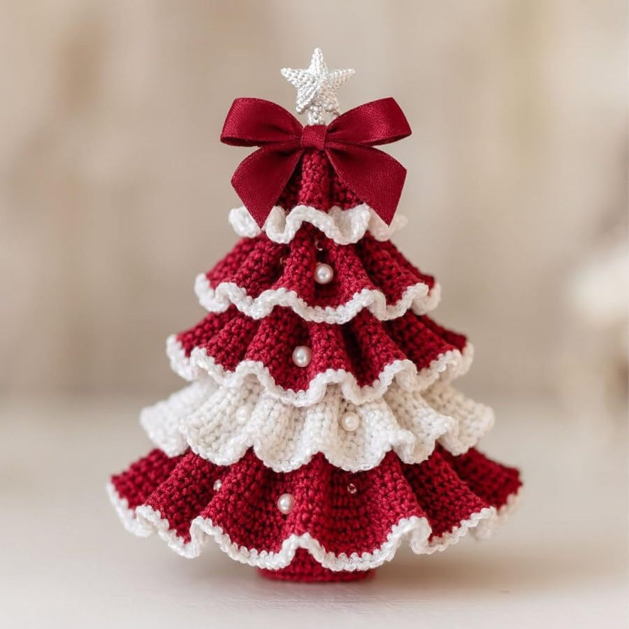 Crochet Christmas Tree Decoration DIY Material Package