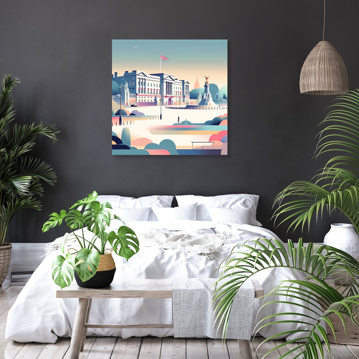 Modern Buckingham Palace Canvas