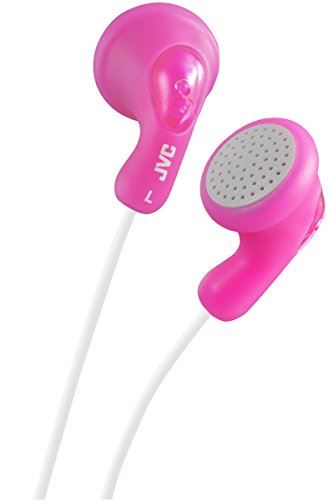 JVC HAF14PN Gumy Stereo Headphones - Peach Pink