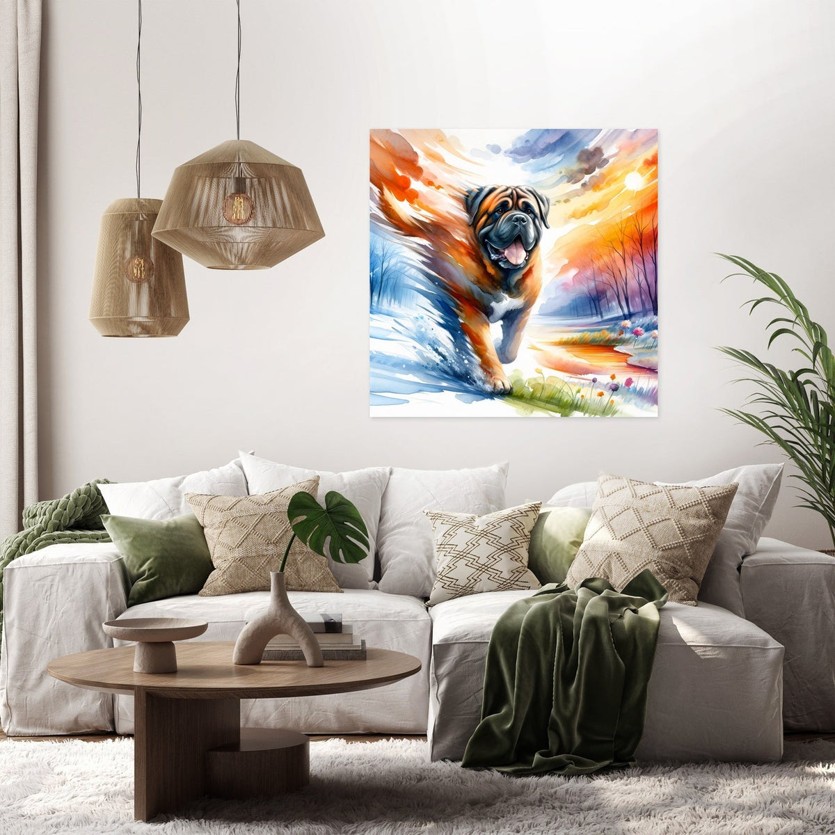 Seasons' Journey Bullmastiff Canvas
