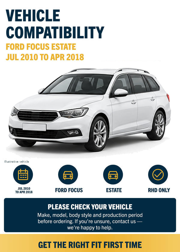 Ford Focus Estate Front & Rear Wiper Blades | Jul 2010-Apr 2018