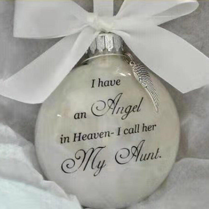Angel In Heaven Badminton Plastic Ball Ornament Christmas Tree Pendant