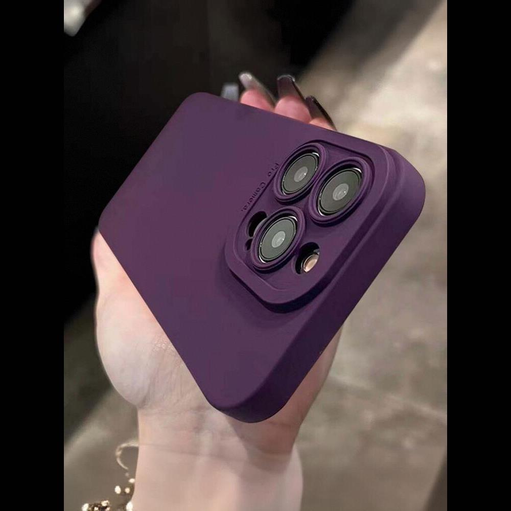 Dark Purple Phone Case Liquid Silicone