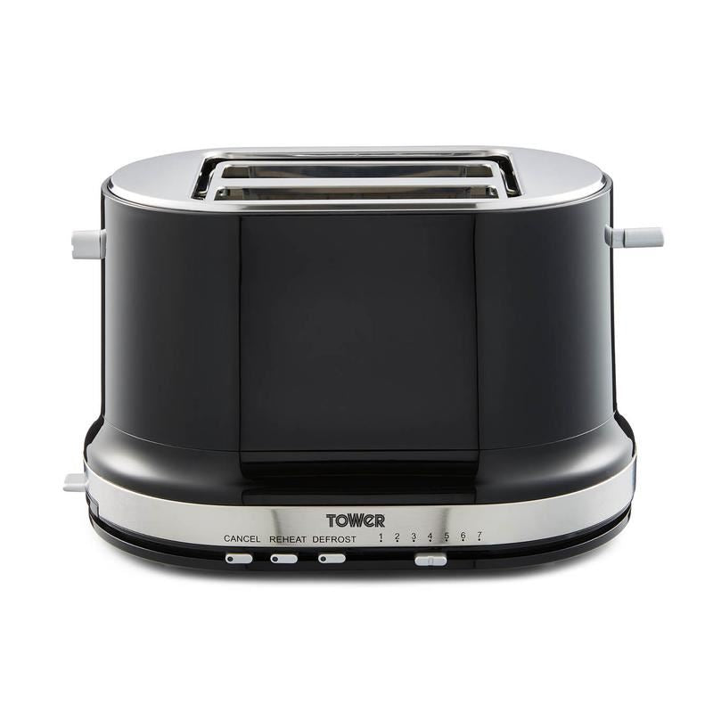 Tower Belle Noir 2 Slice Toaster UK Plug