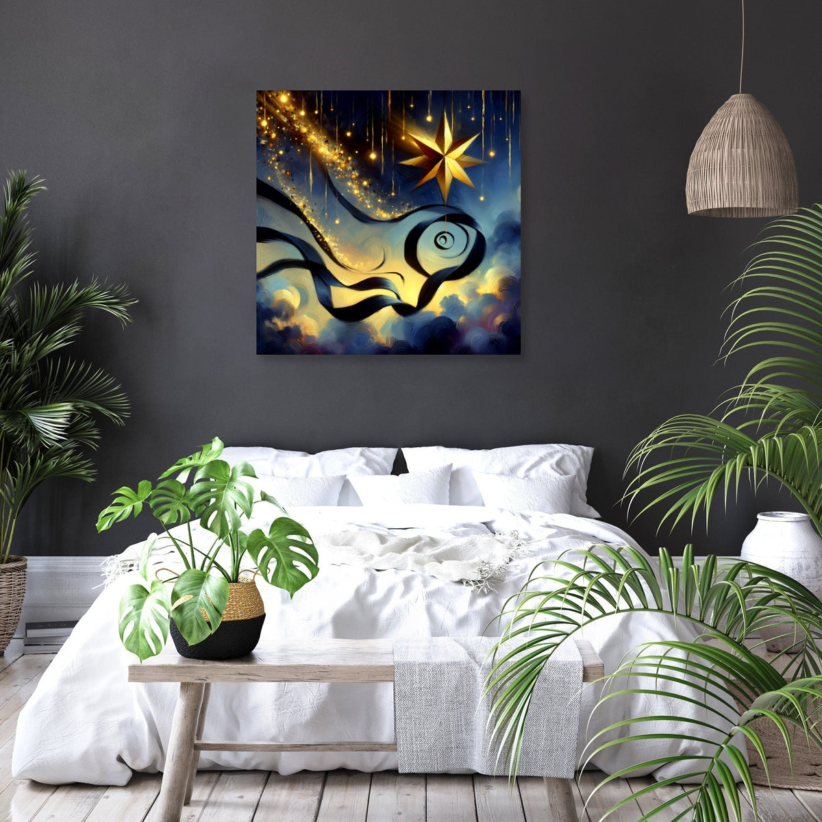 Twilight Mystery Ribbon Canvas