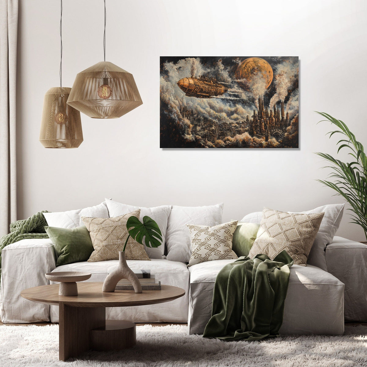 Mechanical Dreamscape Canvas