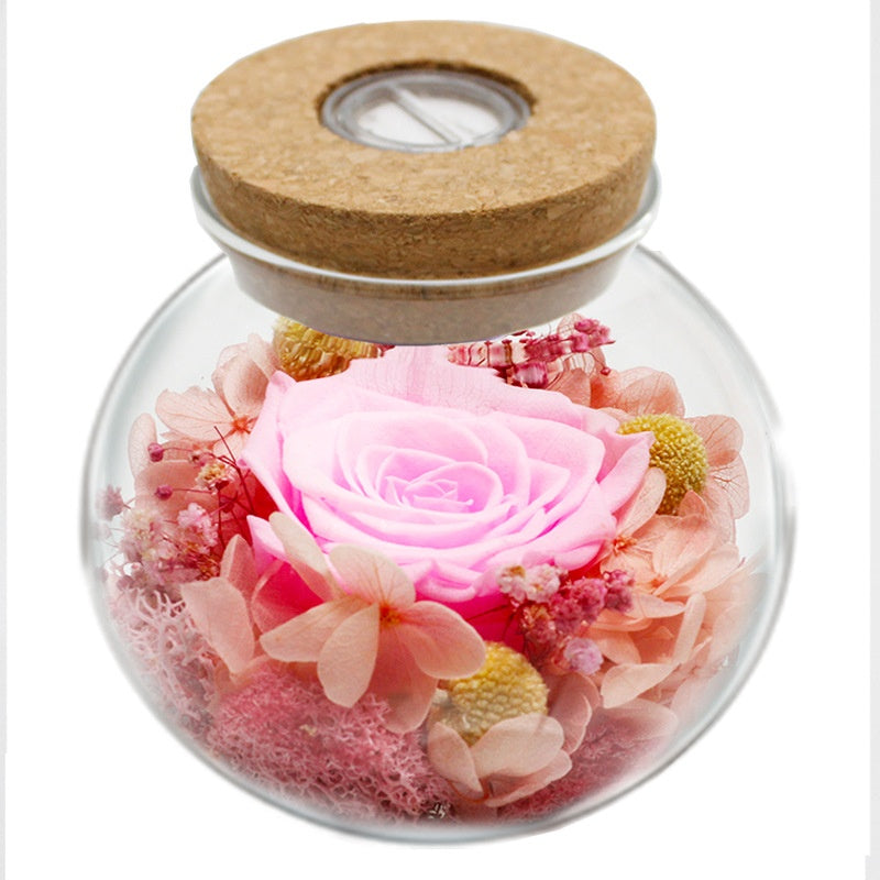 Led Color Luminous Preserved Fresh Flower Rose Christmas Valentine's Day Gift