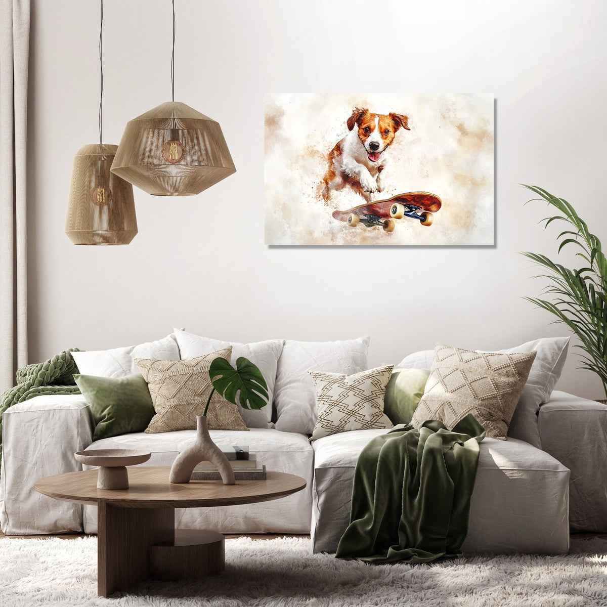Dog on Wheels Canvas