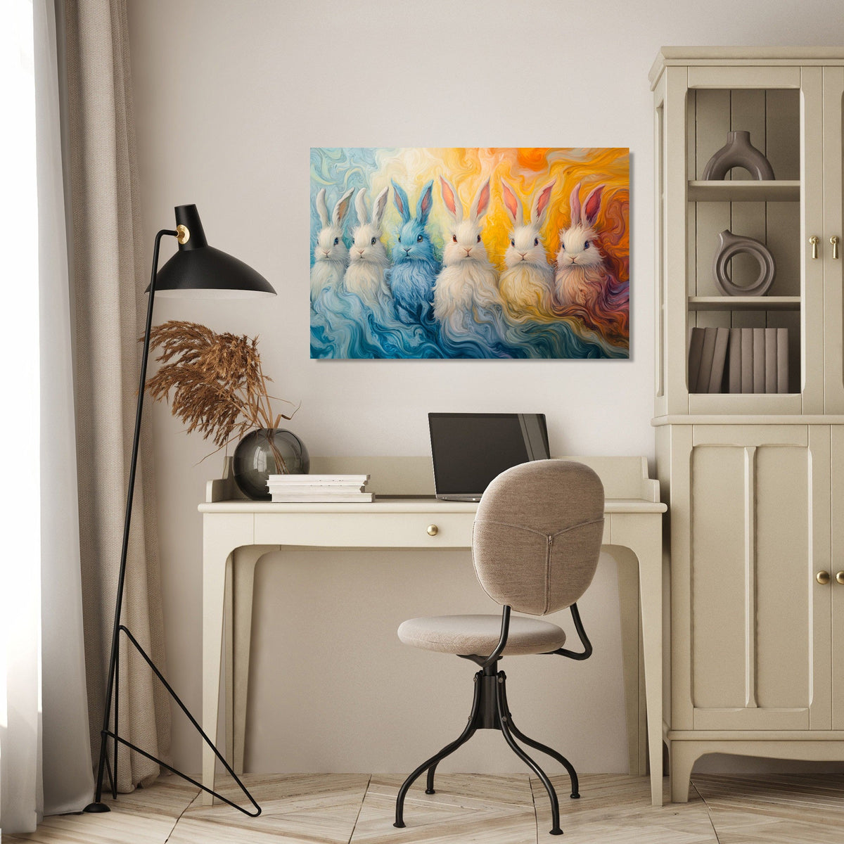 Fluffy Bunnies Harmony Canvas