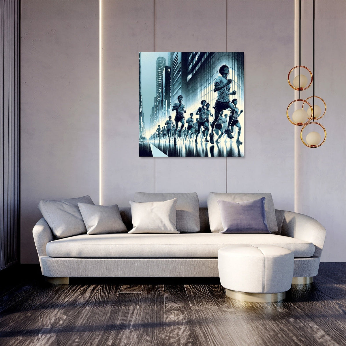 Midnight Marathon Canvas
