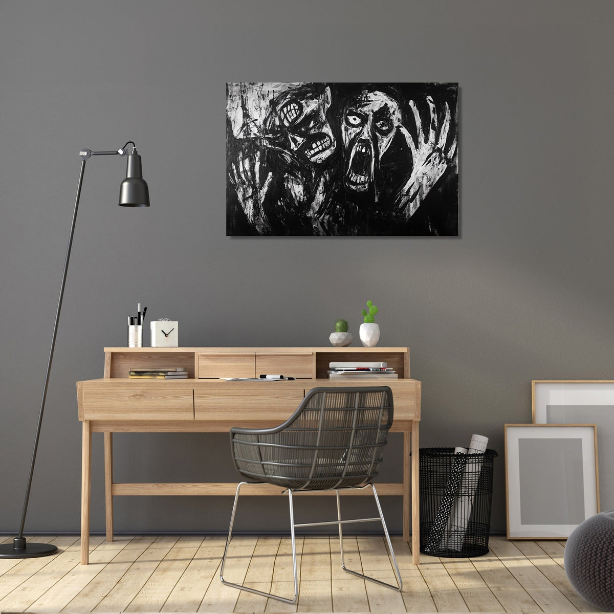 Madness on Monochrome Canvas