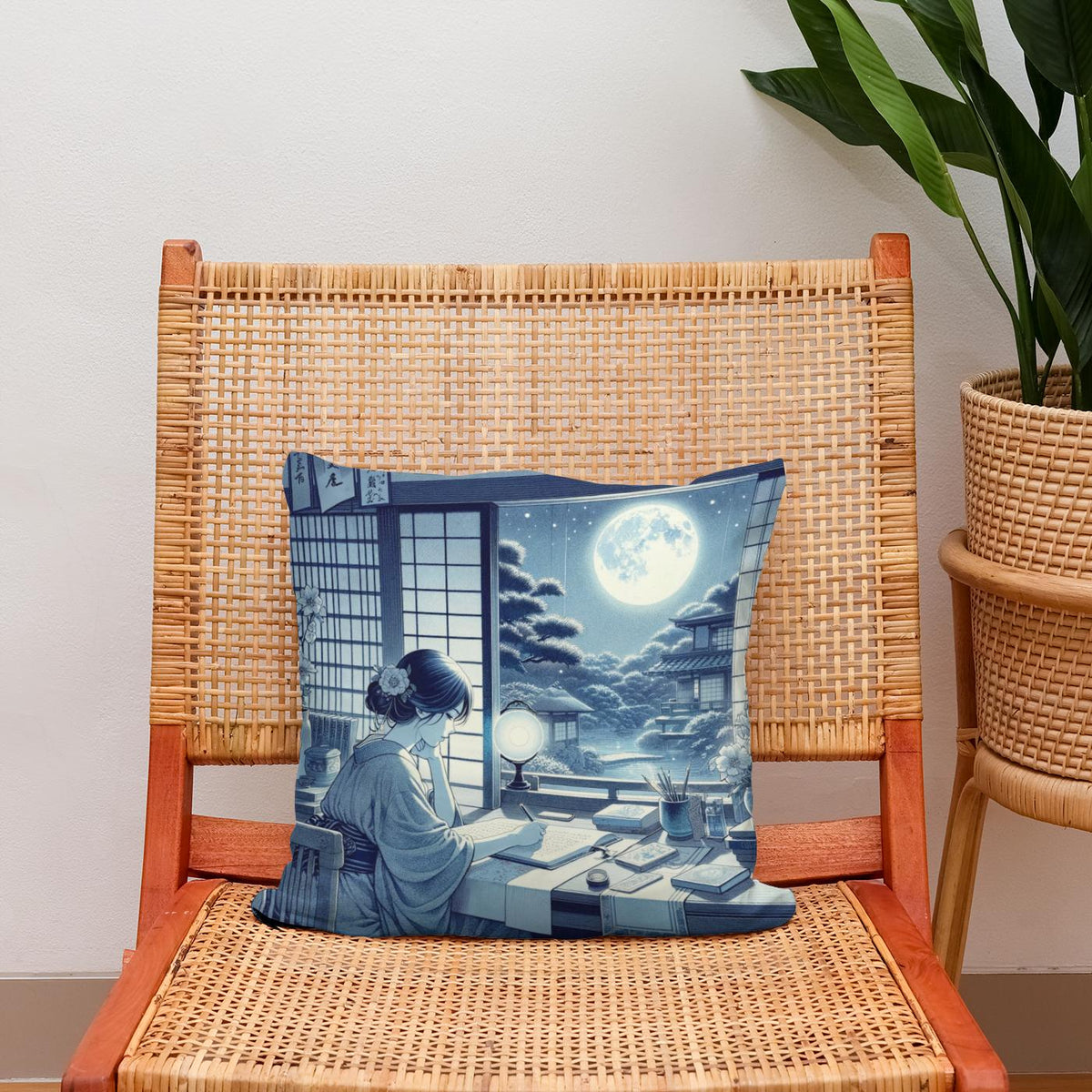 Moonlit Memoir Cotton Cushion