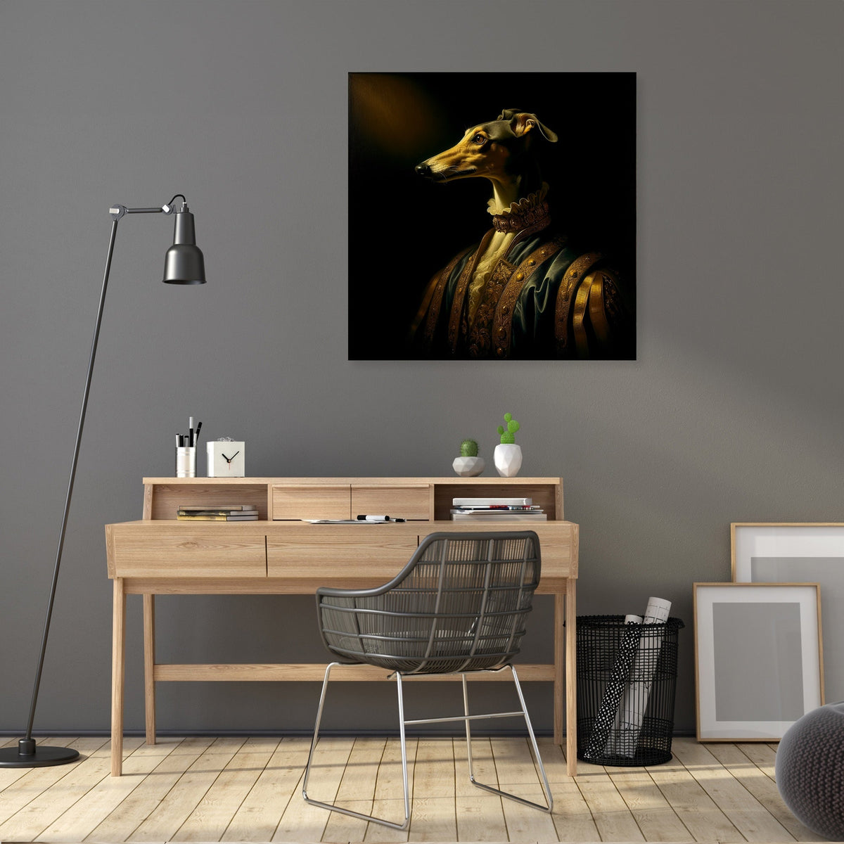 Royal Greyhound Reverie Canvas