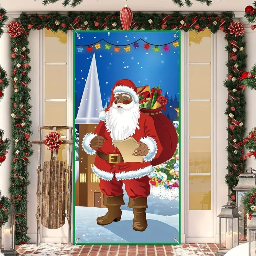 Christmas Curtain Decoration Hanging Cloth Background