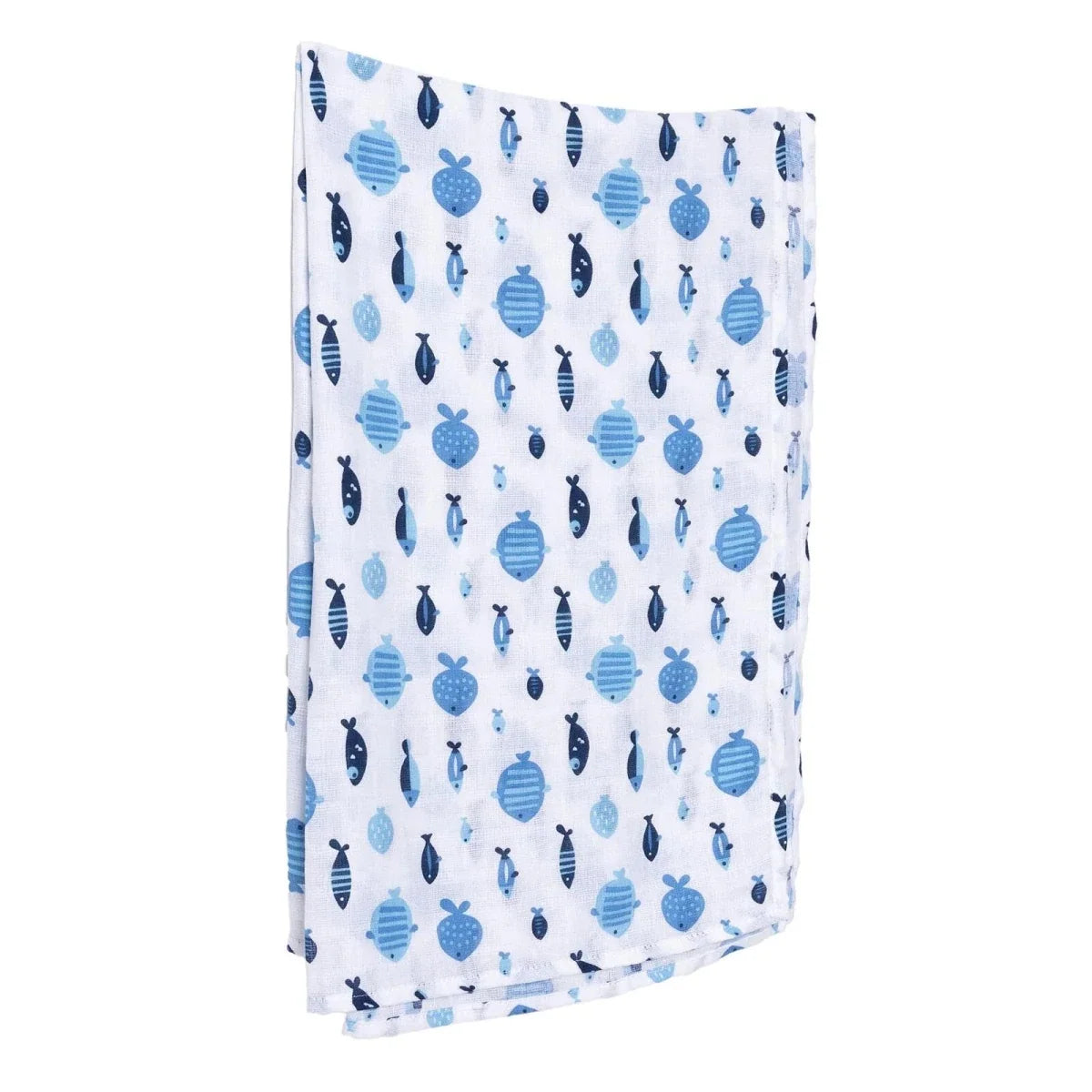 Mollia Muslin Baby Blanket (80 x 100 cm) - Blue