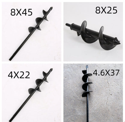Charging Garden Screw Twist Pit Drill Bit