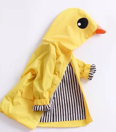 Children's Piyopiyo Mid Length Trench Coat