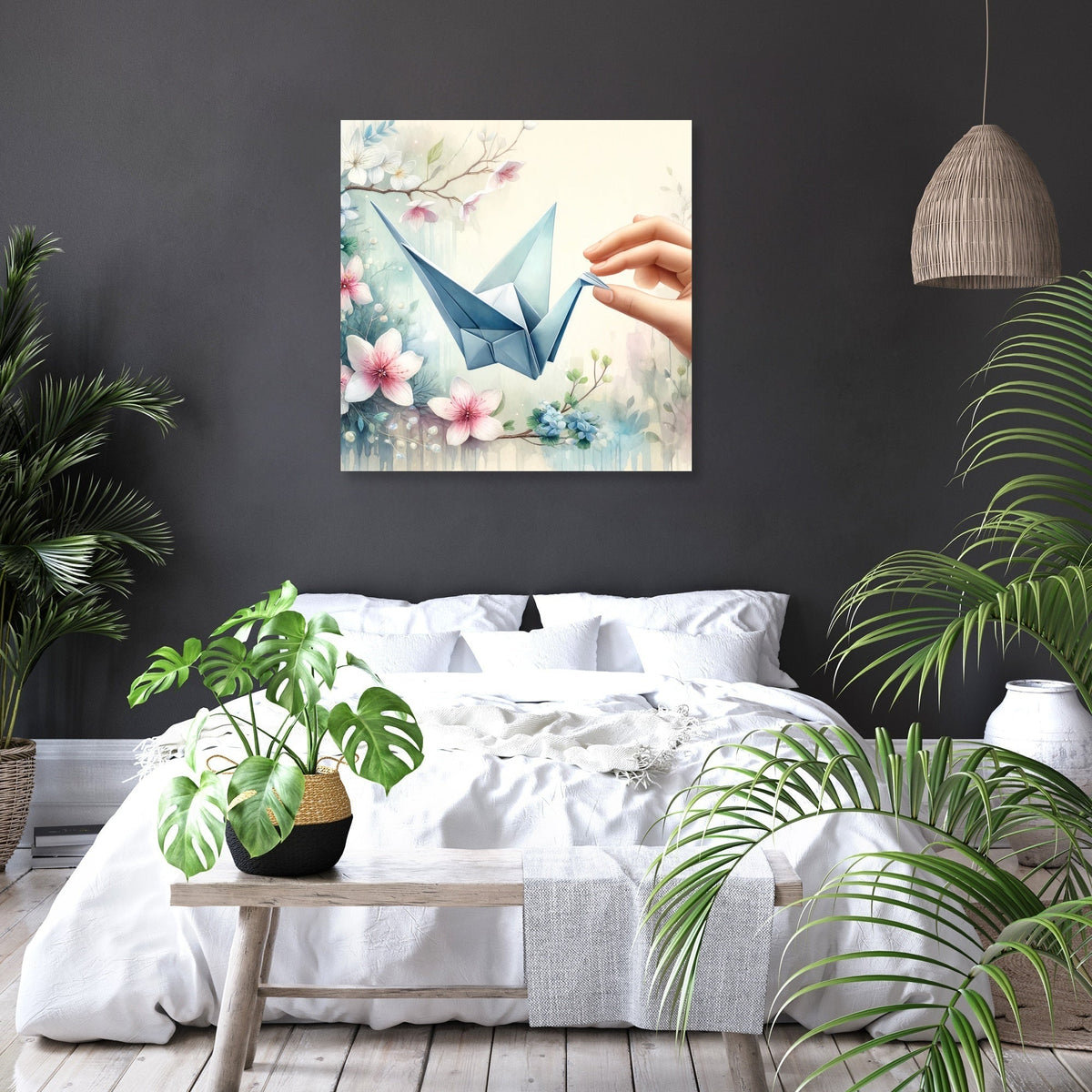 Origami Serenity Canvas