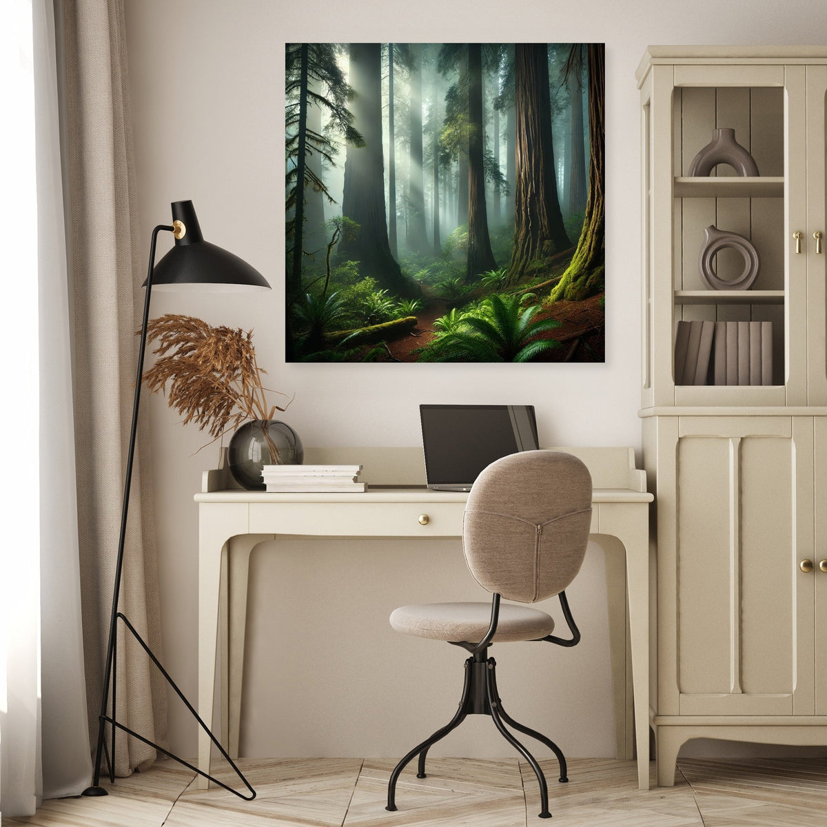 Mystical Redwood Grove Canvas