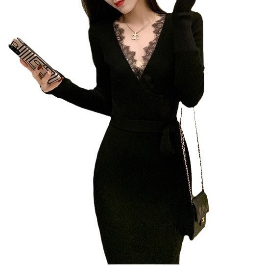 Women's Fashion Personality Slim Fit Woolen Skirt