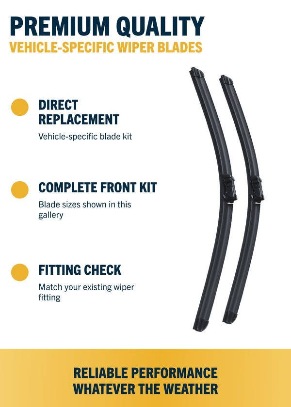 Vauxhall Mokka / Mokka X SUV Front Wiper Blades | Jun 2012-Nov 2020
