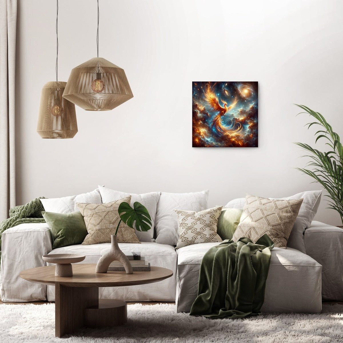 Phoenix of the Cosmos Canvas
