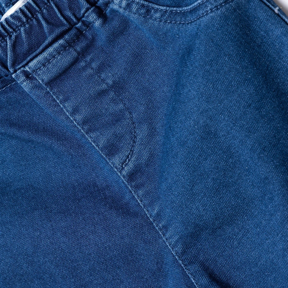 HelloBaby Hemmed Denim Baby Trousers (6-9 Months to 4-5 Years) - Indigo