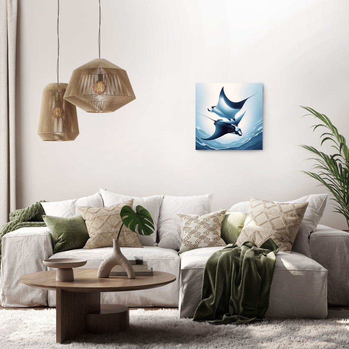 Blue Manta Ballet Canvas