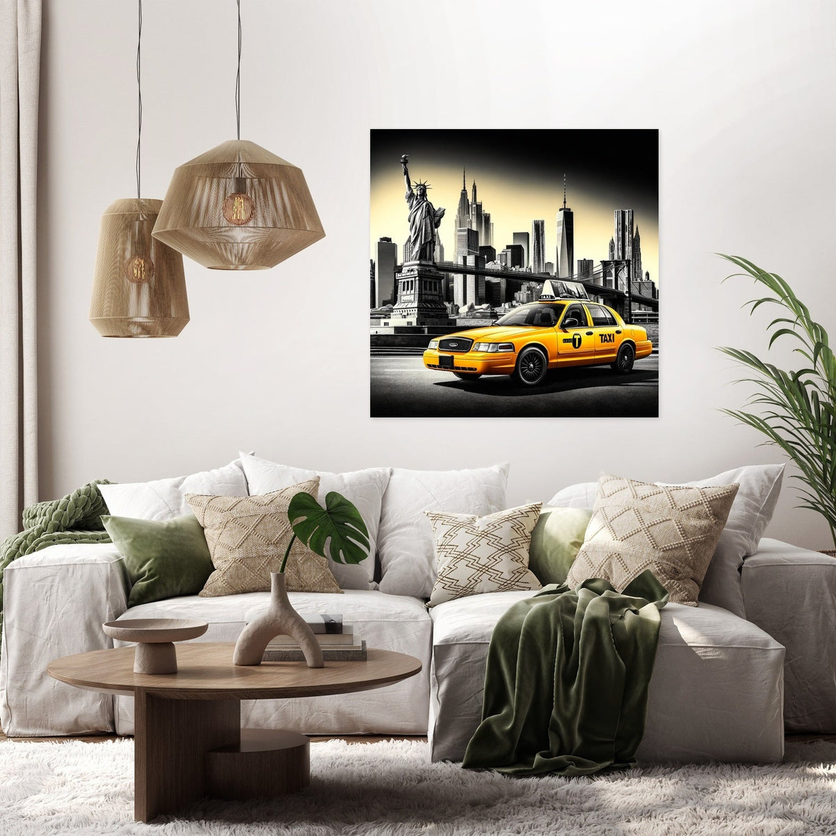 Yellow Cab in NYC Canvas