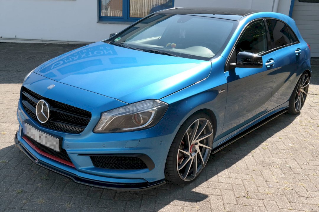 Maxton Design - Aftermarket  FRONT SPLITTER MERCEDES A-CLASS W176 AMG-LINE PRE-FACELIFT (2013-2015)