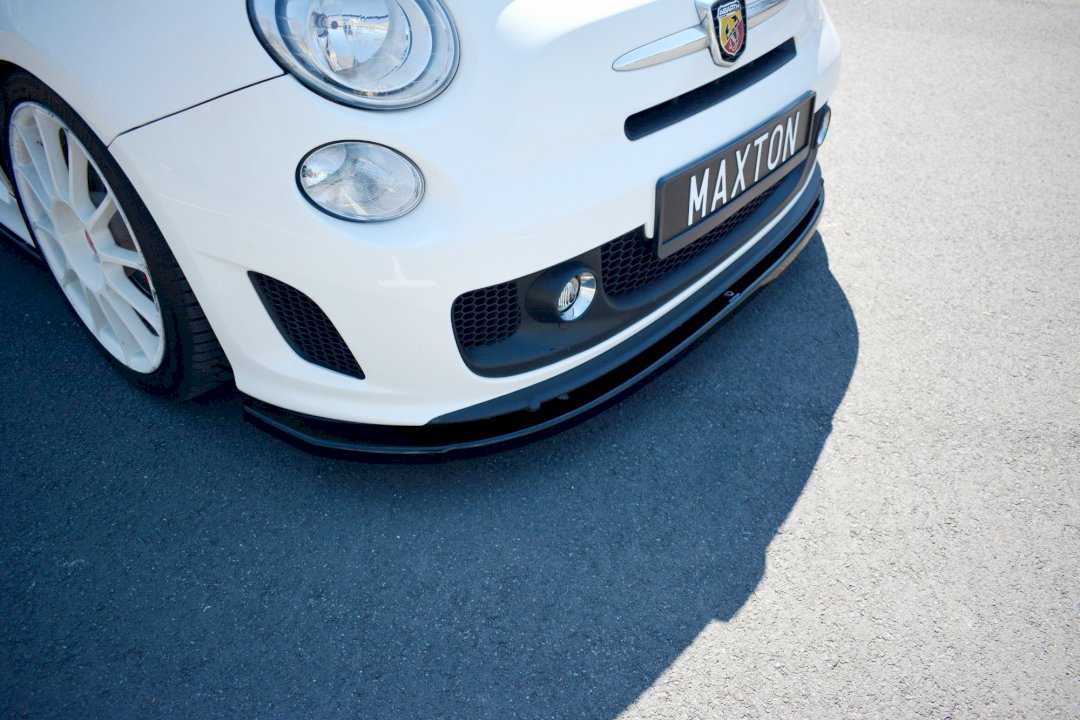 Maxton Design - Aftermarket  FRONT SPLITTER V.2 FIAT 500 MK1 ABARTH (2008-2016)