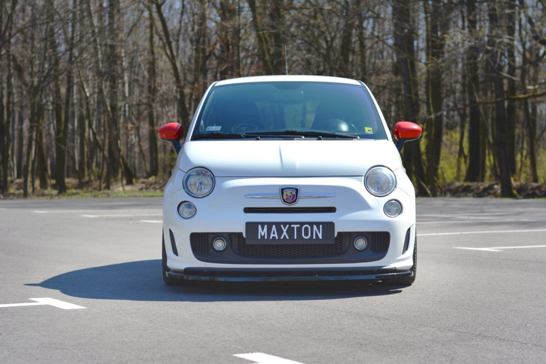 Maxton Design - Aftermarket  FRONT SPLITTER V.2 FIAT 500 MK1 ABARTH (2008-2016)
