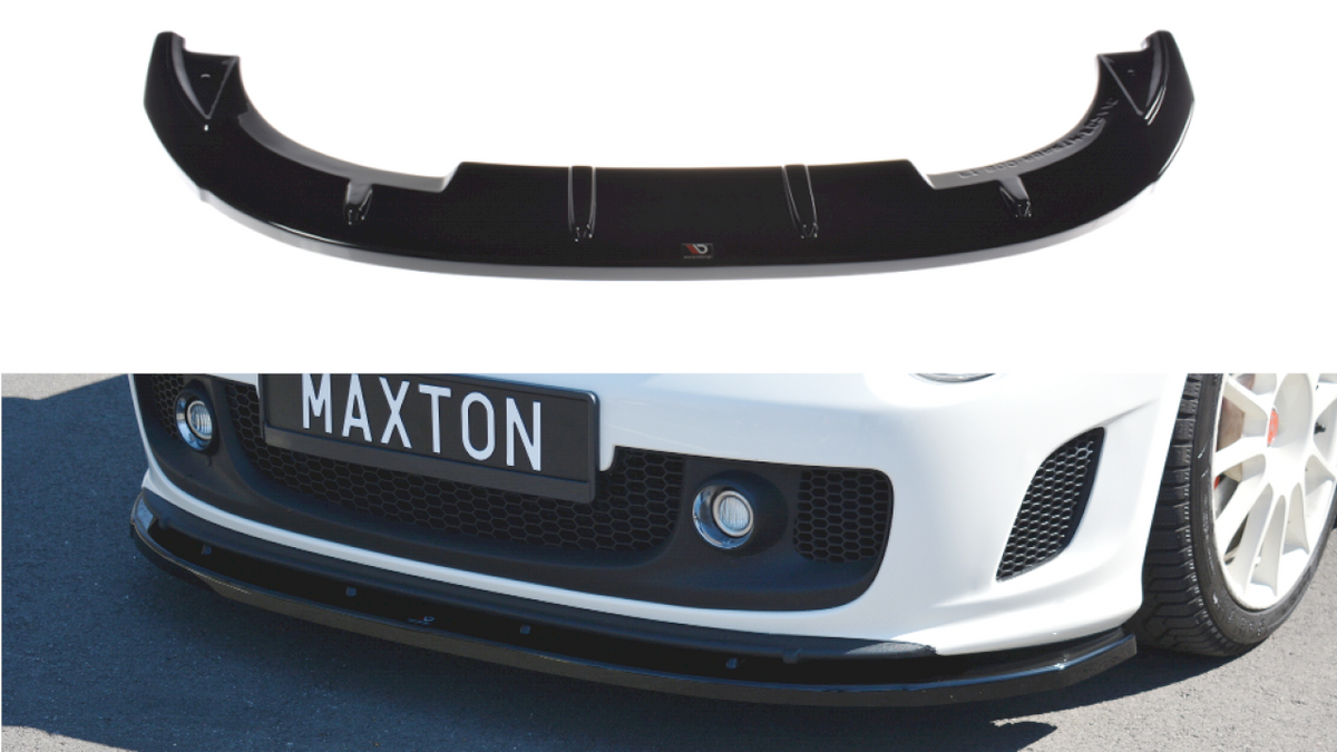 Maxton Design - Aftermarket  FRONT SPLITTER V.2 FIAT 500 MK1 ABARTH (2008-2016)