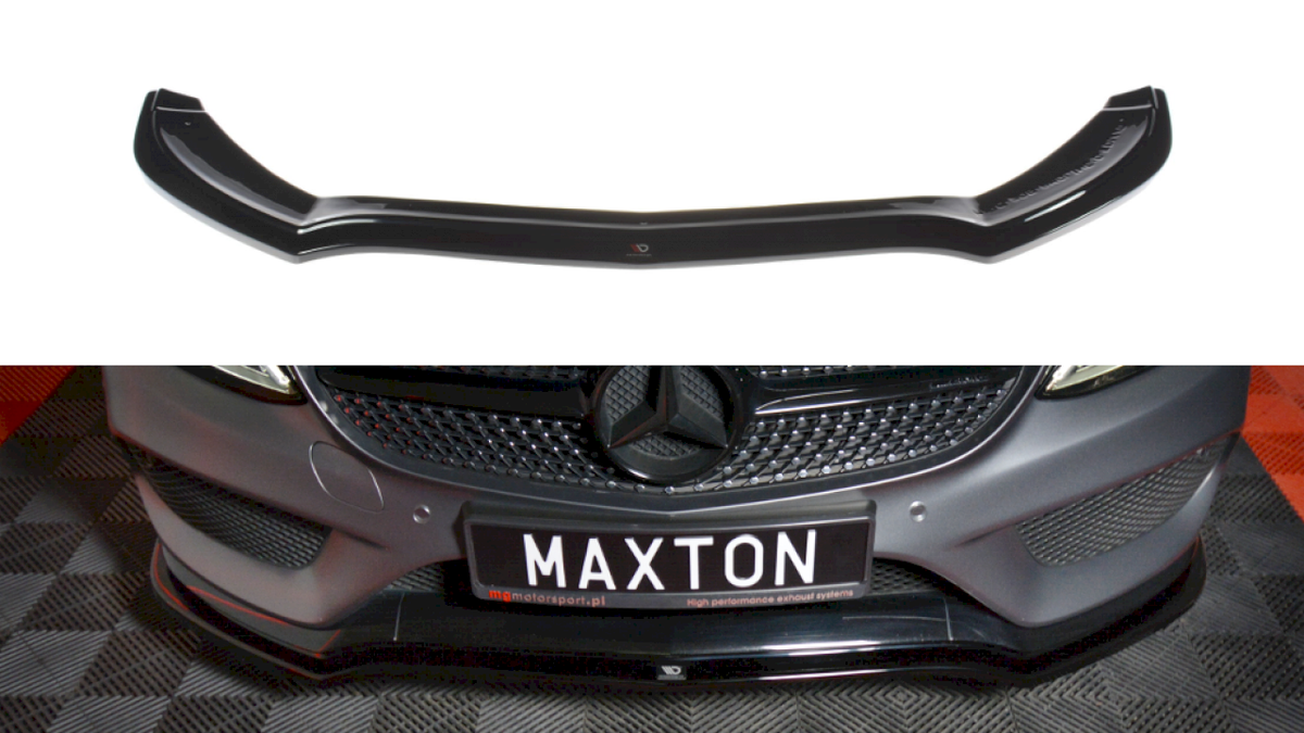 Maxton Design - Aftermarket  FRONT SPLITTER MERCEDES C-CLASS W205 COUPE AMG-LINE (2015-2018)
