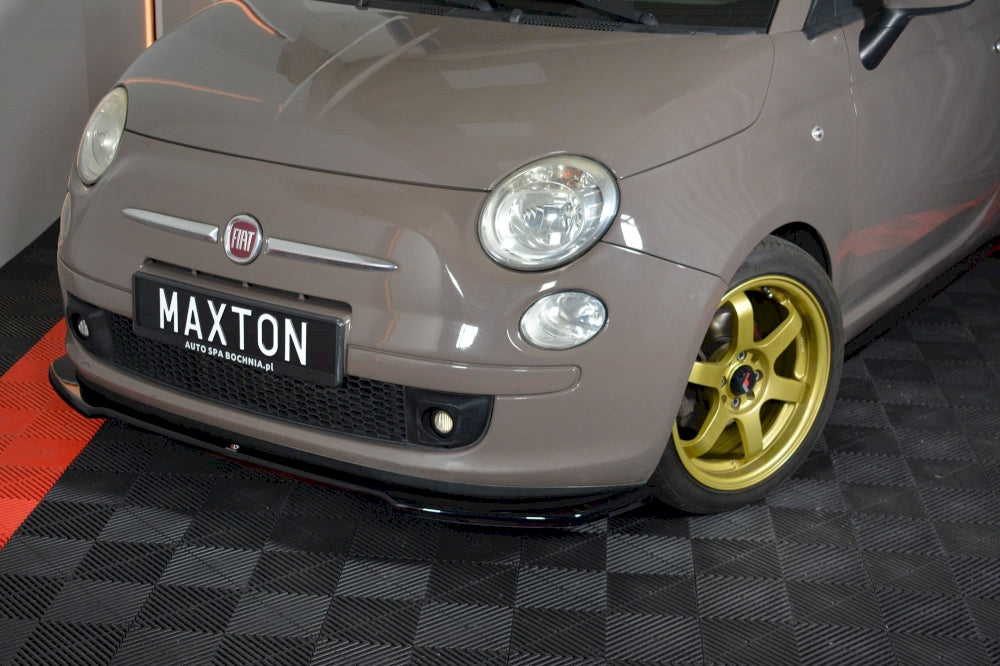 Maxton Design - Aftermarket  FRONT SPLITTER V.2 FIAT 500 PRE-FACELIFT (2007-2014)